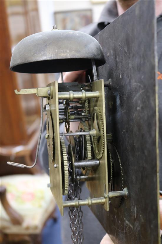 A Samuel Roberts, Llansair, oak longcase clock W.54cm